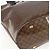 Céline Borsa a Spalla in Tela Macadam CELINE Vinile Marrone Oro Auth 148538 D'oro - vista 14