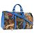 LOUIS VUITTON Collezione Masters Keepall Bandouliere 50 M43344 LV Auth 158953SAM Blu