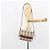 Burberry Borsa a Spalla Nova Check in Tela Beige Oro Auth BA9136 D'oro - vista 21