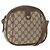 Borsa a Spalla GUCCI GG Supreme Web Sherry Line PVC Beige Oro Auth bs32048 D'oro