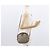 Borsa a Spalla GUCCI GG Supreme Web Sherry Line PVC Beige Oro Auth bs32048 D'oro - vista 23