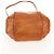 Chloé Bolsa de mão em couro Chloe Etel 2 vias marrom ouro Auth BA9170 Dourado - vista 12