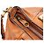 Chloé Bolsa de mão em couro Chloe Etel 2 vias marrom ouro Auth BA9170 Dourado - vista 18