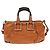 Chloé Bolsa de mão em couro Chloe Etel 2 vias marrom ouro Auth BA9170 Dourado - vista 2