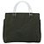 PRADA Borsa a mano in nylon khaki argento autentica bs31898 Cachi - vista 13