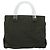 PRADA Borsa a mano in nylon khaki argento autentica bs31898 Cachi - vista 2