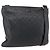 GUCCI GG Canvas Guccissima Shoulder Bag Leather Black Gold 201446 Auth BA9030 Golden