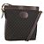 LOEWE Borsa a Spalla Anagramma Nylon Marrone Oro Auth 160683 D'oro