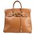 Haut à courroies Hermès HERMES Haut A Courroies 32 Borsa in Vacca Marrone Y:1995