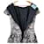 Prada Kleid mit Blumen-Spitzenmuster Schwarz Pink - Ansicht 5