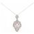 Autre Marque Collana in Kunzite e Diamante Pt900 Pt850 Porpora
