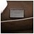 Borsa a tracolla in pelle marrone con cristalli Fab di Fendi - vista 5