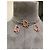 Set Dior Collana e Orecchini Logo Monogramma Rosa Argentato Argento - vista 4