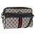 GUCCI GG Supreme Sherry Line Shoulder Bag PVC Navy Gold 010 378 Auth ka1129 Golden Navy blue