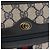GUCCI GG Supreme Sherry Line Shoulder Bag PVC Navy Gold 010 378 Auth ka1129 Golden Navy blue - view 18