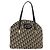 Borsa a mano in tela Trotter Christian Dior blu navy oro Auth 160843 D'oro