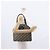 Borsa a mano in tela Trotter Christian Dior blu navy oro Auth 160843 D'oro - vista 20