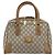 Borsa Boston GUCCI GG Plus Supreme PVC Beige Oro Auth 160615 D'oro - vista 13