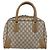 Borsa Boston GUCCI GG Plus Supreme PVC Beige Oro Auth 160615 D'oro - vista 2