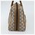 Borsa Boston GUCCI GG Plus Supreme PVC Beige Oro Auth 160615 D'oro - vista 3