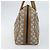 Borsa Boston GUCCI GG Plus Supreme PVC Beige Oro Auth 160615 D'oro - vista 4