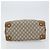 Borsa Boston GUCCI GG Plus Supreme PVC Beige Oro Auth 160615 D'oro - vista 5