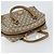 Borsa Boston GUCCI GG Plus Supreme PVC Beige Oro Auth 160615 D'oro - vista 6