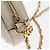 Borsa in pelle bianca e oro della linea Sherry GG Marmont di GUCCI 550618 Auth ka1140 Bianco D'oro - vista 10