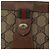 GUCCI GG Supreme Web Sherry Line Clutch Bag PVC Beige Rosso 89 01 032 Auth 157755 - vista 17