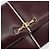 Céline Borsa a Spalla CELINE Macadam Horsebit in Pelle Bordeaux Oro Auth 157361 D'oro Bordò - vista 17