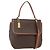 Céline Borsa a mano in tela Macadam CELINE in pelle PVC 2 in 1 marrone oro Auth 157312 D'oro