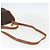 Céline Borsa a mano in tela Macadam CELINE in pelle PVC 2 in 1 marrone oro Auth 157312 D'oro - vista 8