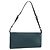Salvatore Ferragamo Pochette Accessorio Gancini in Pelle Verde Argento Auth 158715