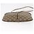 Borsa Sherry Line GG Supreme Web di GUCCI in PVC beige e oro 904 02 047 Auth ka1026 D'oro - vista 5