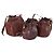 CARTIER Borsa a Spalla Must Line Pelle 5 Set Bordeaux Oro Auth mr1720 D'oro Bordò