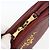 Borsa a Spalla PRADA in Pelle 2way Bordeaux Oro Auth ka1044 D'oro Bordò - vista 10
