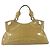 Bolso Tote Cartier Cuero charol Amarillo Plata Auth BA9040 - vista 13