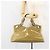 Bolso Tote Cartier Cuero charol Amarillo Plata Auth BA9040 - vista 23
