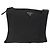 Bolsa de Ombro PRADA Nylon Preto Prata Autêntica 157878
