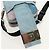 FENDI Zucca Canvas Schultertasche Blau Silber Authentisch bs32097V - Ansicht 21