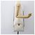 Christian Dior Borsa a spalla in tela a nido d'ape PVC oro bianco Auth 158146 D'oro - vista 20