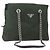 PRADA Ketten-Tote aus Nylon Khaki Silber Authentisch am10142
