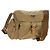 PRADA Schultertasche Nylon Khaki Silber Authentisch fm4987
