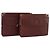 CARTIER Bolsa Clutch Must Line de Couro 2 Set Bordeaux Auth mr1596