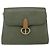 Bolsa de Ombro Christian Dior em Couro Caqui Dourado Auth ar13898 - vista 13