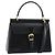 VALENTINO Borsa a mano in pelle 2 in 1 Nero Oro Auth ar13911 D'oro
