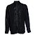 Camisa a rayas metálica Saint Laurent en negro