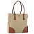 PRADA Tote Bag aus Canvas Beige Silber Authentisch 158525