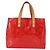 LOUIS VUITTON Borsa a Mano Monogram Vernis Reade PM Rossa M91088 LV Auth 158633 Rosso - vista 13