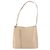 Borsa a Spalla Gancini in Pelle Beige Argento Auth 160686 di Salvatore Ferragamo - vista 13